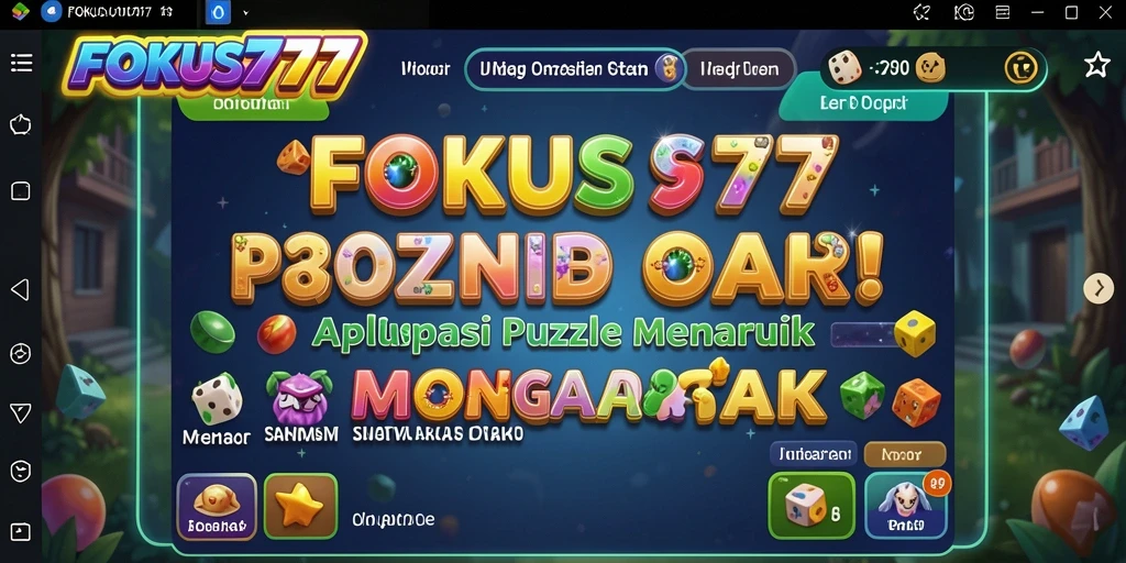 Tampilan gameplay FOKUS777 yang menarik dengan berbagai puzzle.