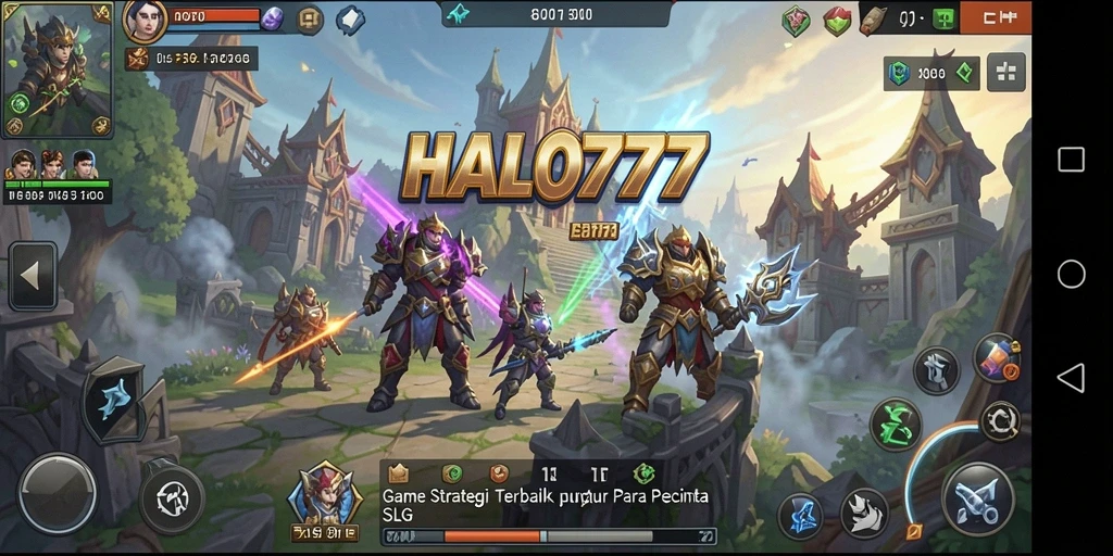 Tampilan gameplay menarik dari HALO777 yang penuh strategi.