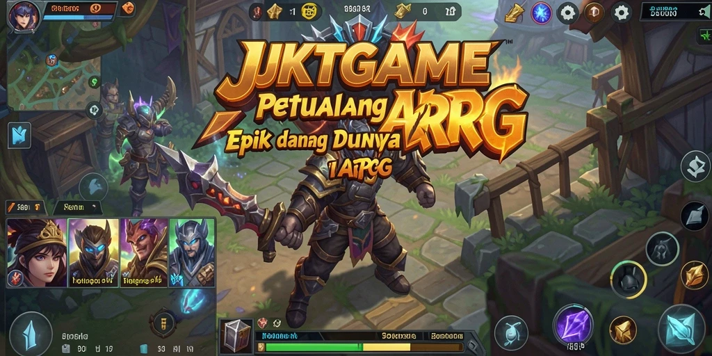 Screenshot dari gameplay JKTGAME yang menampilkan aksi pertarungan ARPG.