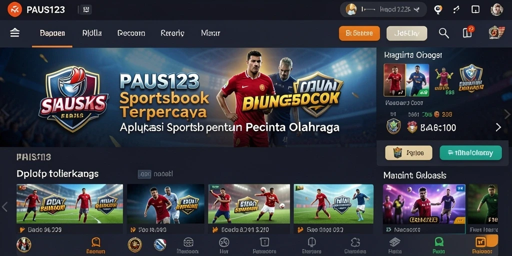 Tampilan menarik saat memasang taruhan olahraga di PAUS123.