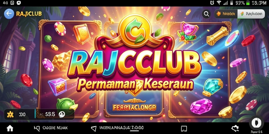 Tampilan menarik dari gameplay RAJACLUB yang penuh warna.