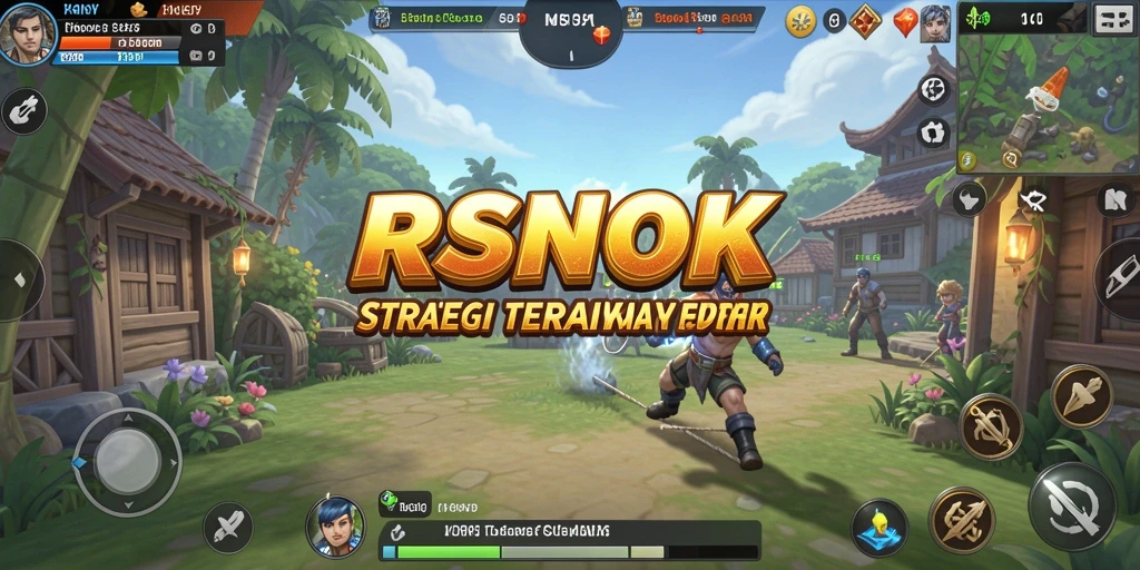 Tangkapan layar RSNOK menampilkan elemen strategi dalam pertempuran yang intens.