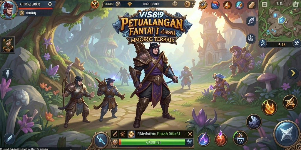 Screenshot menunjukkan aksi seru dalam game MMORPG VISA89.